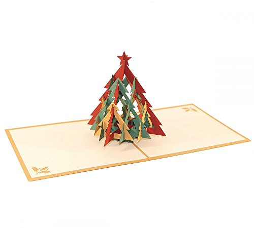 3D KARTE "Tannenbaum" I Pop-Up Karte als Gutschein oder Weihnachtsgruß I Klappkarte als Weihnachtskarte von 3D Kartenwelt