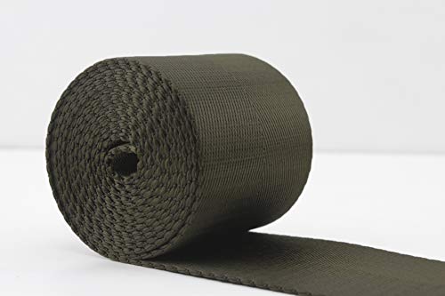 3DANCraftit Nylon Gurtband Breite 50 mm Länge 4,5m olivgrün ZC12 von 3DANCraftit