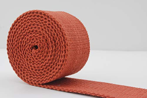 3DANCraftit Polyester Baumwolle Gurtband Breite 38 mm Länge 4,5m Dunkelorange ZB26 von 3DANCraftit