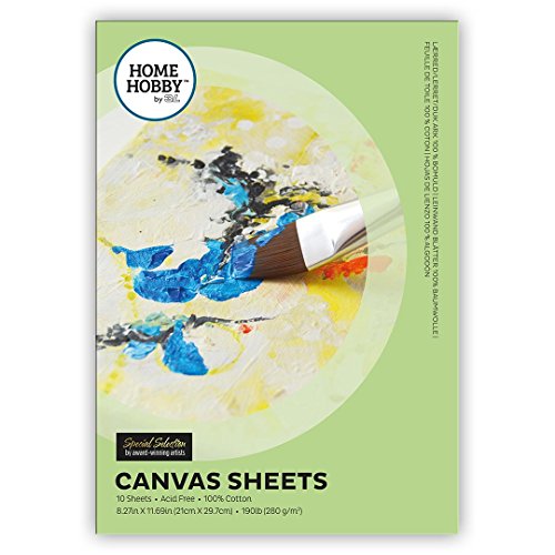 HomeHobby by 3L 14014 Cotton HomeHobby-Canvas Sheets, White, Einheitsgröße von 3L