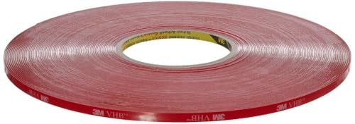 3M VHB 4910 Hochleistungs-Klebeband, 6 mm x 33 m, Transparent, Schutzabdeckung: Folie (12-er Pack) von 3M