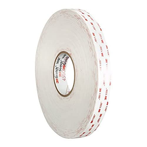 3M VHB Klebebänder, 4930 P, 19 mm x 33 m, 0,6 mm, Weiß, Schutzabdeckung: Papier (4-er Pack) von 3M