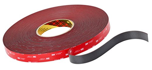 3M VHB Klebeband, 4611 F, 50 mm x 33 m, 1,1 mm, Grau, Schutzabdeckung: Folie (1-er Pack) von 3M