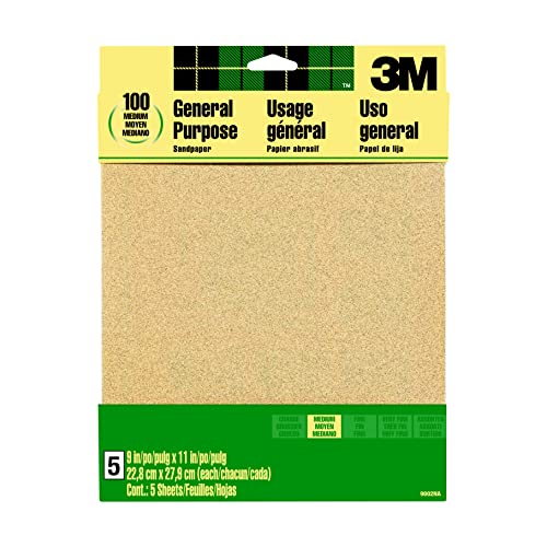 3 M 3 M9002 Hand Schleifen-Aluminiumoxid 22,9 x 27,9 cm Medium Pack von 3M