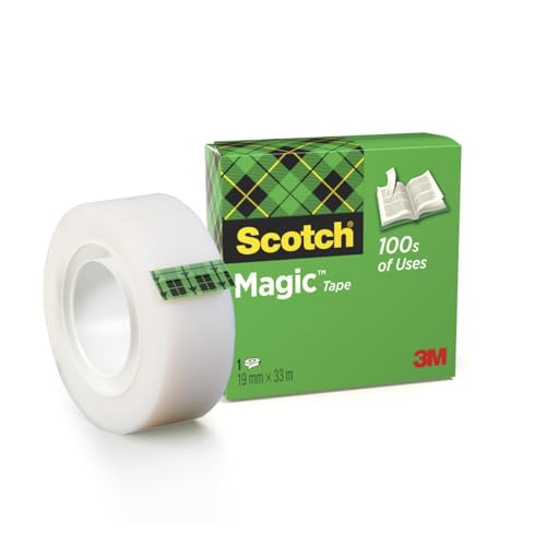 3 m Scotch Magic 810 19 Mm x 33 M Transparent Schreibwaren und Klebeband für Büro von 3M