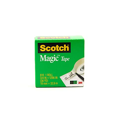 3 m Scotch Magic 810 19 Mm x 33 M Transparent Schreibwaren und Klebeband für Büro von 3M