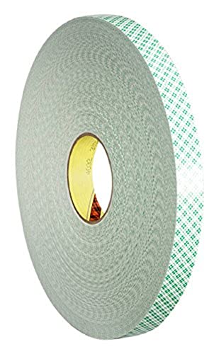 3M 4032 Doppelseitiges PU-Schaumstoff-Klebeband, 50 mm x 66 m, 0.8mm, Beige (5-er Pack) von 3M