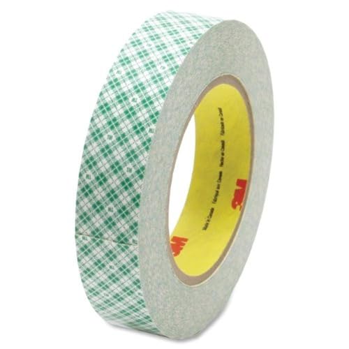 3M 410M doppelseitiges Klebeband mit Papiervlies-Träger, 50 mm x 33 m, 0,15 mm, Weiß (24-er Pack) von 3M