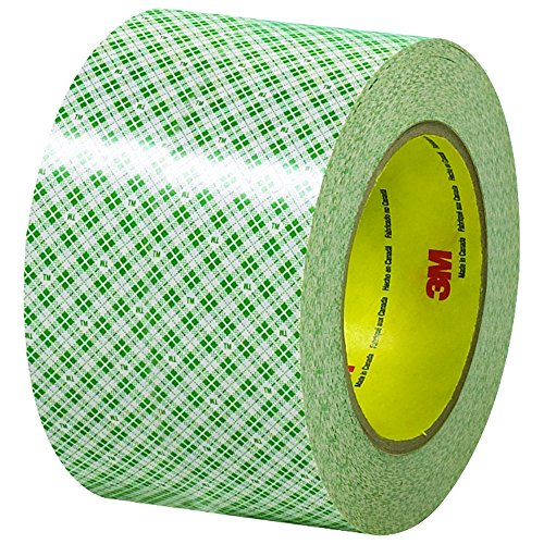 3M 410M doppelseitiges Klebeband mit Papiervlies-Träger, 76,2 mm x 33 m, 0,15 mm, Weiß (12-er Pack) von 3M