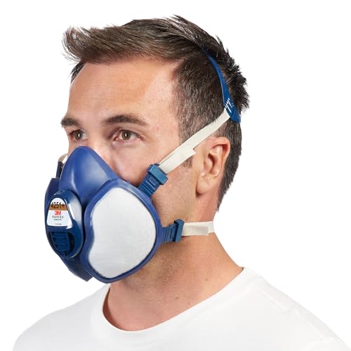 3M Atemschutz-Maske 4251+, A1P2, Halbmaske für Farbspritzarbeiten, 1 Maske von 3M