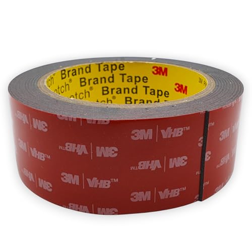 3M Doppelseitiges Klebeband VHB 5952, 40mm x 3 Meter, Schwarz, Extra stark von 3M