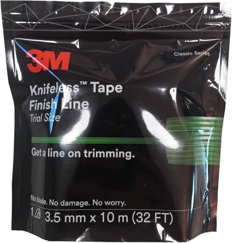 3M Finish Line Messerloses Klebeband KTS-FL2, Testgröße, grün, 3,5 mm x 10 m von 3M