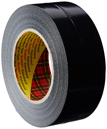 3M Hochleistungs-Klebeband 2904, äußerst anpassbar, starkes Gaffa-Klebeband, 48 mm x 50 m, Schwarz von 3M