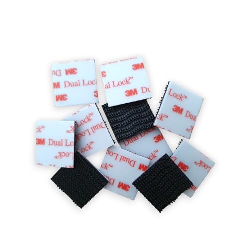 3M Klebeband Dual Lock SJ3550 SJ 3550 duallock Klettpad Klettband 3M Klettpads EXTRA STARK (Weiß, 25mm x 25mm - 12 Stück) von 3M