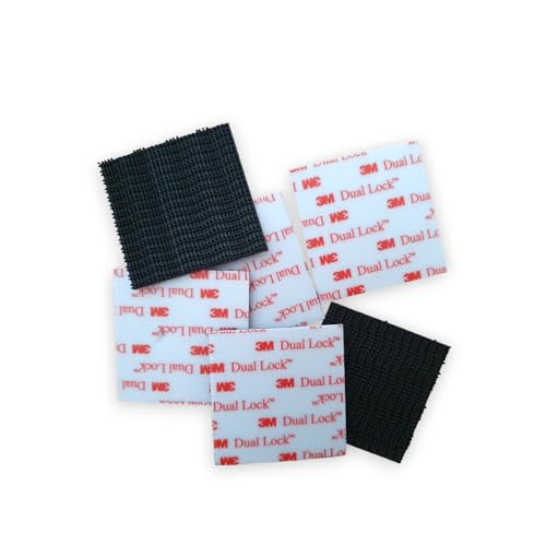 3M Klebeband Dual Lock SJ3550 SJ 3550 duallock Klettpad Klettband 3M Klettpads EXTRA STARK (Weiß, 50mm x 50mm - 12 Stück) von 3M