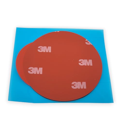 3M Klebeband transparente doppelseitige Klebepads 4229 EXTRA STARK mit Abziehlasche (60mm Durchmesser - 10 Stück) von 3M