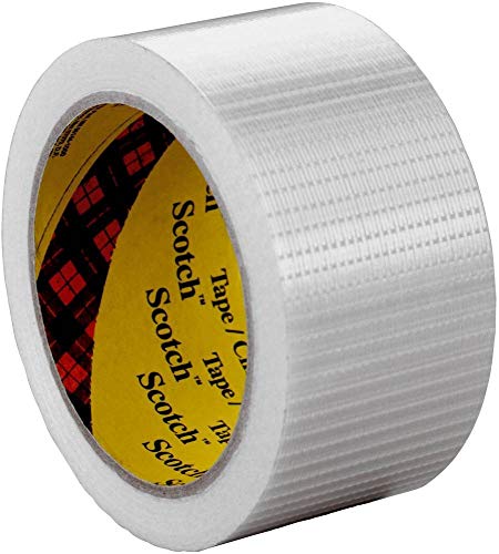 3M Tartan Filament-Klebeband Leistungsstark 8959 , 25 mm x 50 m, Transparent (36-er Pack) von 3M