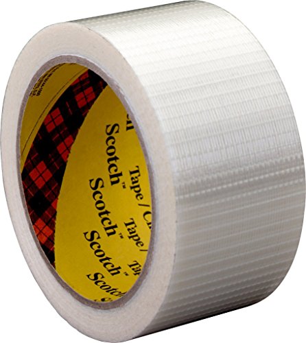 3M Tartan Filament-Klebeband Leistungsstark 8959 , 50 mm x 50 m, Transparent (18-er Pack) von 3M