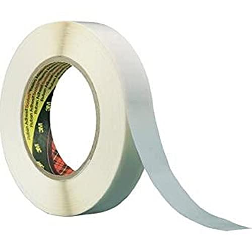 3M doppelseitiges Klebeband mit Papiervlies-Träger, 9040, 50 mm x 50 m, 0,1 mm, Cremefarben (16-er Pack) von 3M