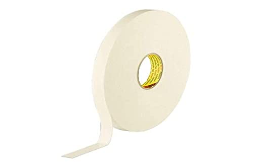 3M doppelseitiges Klebeband mit Polyethylen Schaumstoffträger, 9515 W, 19 mm x 33 m, 1,5 mm, Weiß (16-er Pack) von 3M