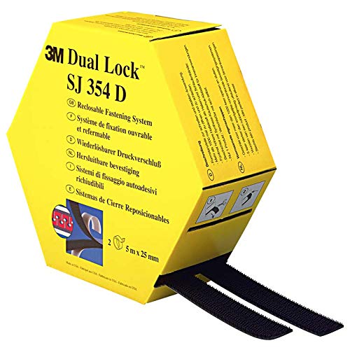 Dual-Lock Klebeband SJ 354D – 250 Noppen – 25,4 mm – Packung mit 2 x 5 m von 3M