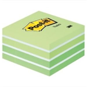 Haftnotiz-Würfel 3M Post-it 2028G, 76x76mm, 450 Blatt, grün/weiß von 3M