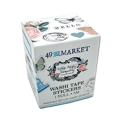 49 And Market Washi Sticker Roll-Vintage Artistry Tranquility von 49 and Market