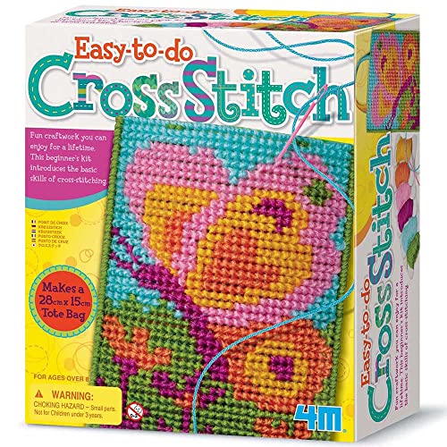 4M 68547 - Easy to Do Cross Stitch, Lernspielzeug von 4M
