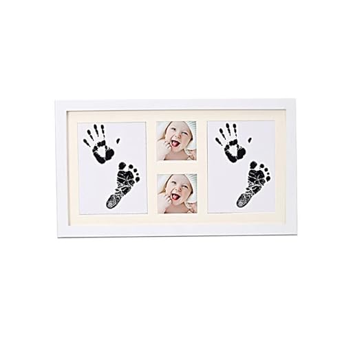 5sssallefaa Baby-Bilderrahmen, kein ToPB9rrt, Fußabdruck-Set, Souvenirs, Neugeborene, Baby-Fußabdruck, Stempelkissen, Kleinkind, Ton, Geschenke von 5sssallefaa