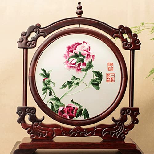 5sssallefaa Stickerei Handwerk Vintage Neue Chinesische Desktop Büro Dekoration Geschenke Stickerei Ornamente von 5sssallefaa