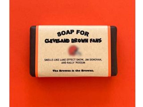 Cleveland Browns Geschenk - Seife Lustiges Einzigartiges Personalisiertes Geschenk, Um Fan Zu Feiern von DopeSoapzz