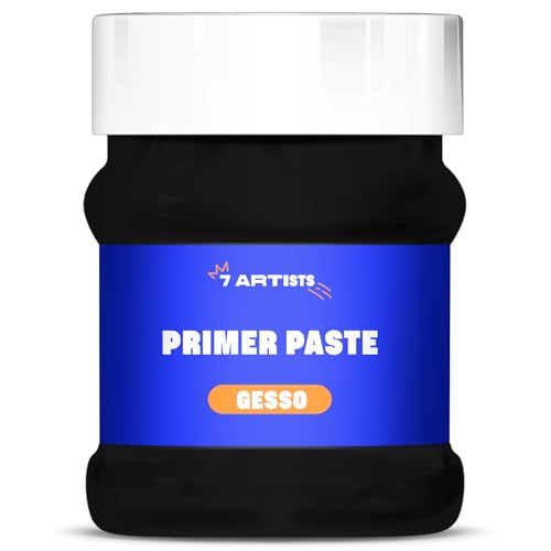 7 Artists Gesso Grundierung Schwarz Acryl 230 ml Grundierung für Acrylfarben, Ölfarben, Aquarellfarben | Acryl Gesso Schwarz von Maluntergründen wie Leinwand, Holz, Papier, Metall 7 Artists Gesso Grundierung Schwarz Acryl 230 ml Grundierung für Acrylfarben, Ölfarben, Aquarellfarben | Acryl Gesso Schwarz von Maluntergründen wie Leinwand, Holz, Papier, Metall von 7 Artists