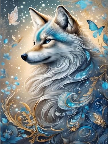 Diamond Painting Erwachsene - wolf Diamant Painting Bilder Erwachsene,5D wolf Diamond Art Bilder Set Für Erwachsene Dekorationen 30x40cm von Ammklfh