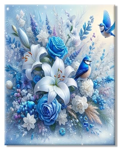 77iiAii Diamond Painting Erwachsene, Diamant Painting Bilder Blumen 5d Diamond-Painting Diy Mosaikherstellung Bastelset Erwachsene und Anfänger für Haus Wanddeko 30x40cm von 77iiAii