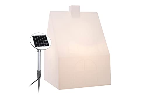 8 seasons design Shining House Solar LED Weihnachtsbeleuchtung (60 cm, weiß) inkl. Solarmodul und LED in warmweiß, als Weihnachtsdeko, Winterdeko, Deko-Solarlampe für außen von 8 seasons