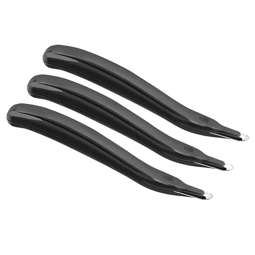 3 Stück Magnetische Klammerentferner Heftklammerentferner Entklammerer Heftklammer Entferner Stiftwerkzeug mühelos Abzieher Easy Staple Remover Tool für Schule, Büro, Heimgebrauch (Black, One Size) von 95sCloud-1