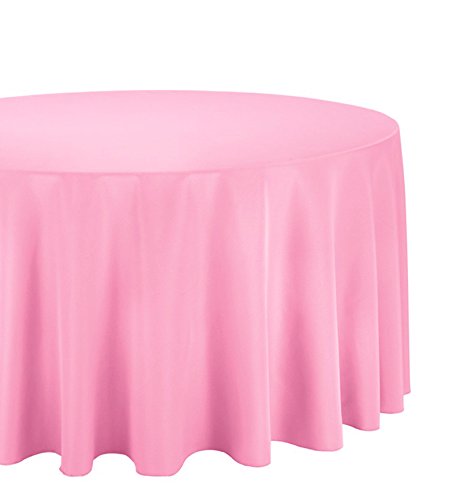 A-Tischdecke Company Tischdecke aus Polyester, 304,8 cm Pink von A-1 Tablecloth Company