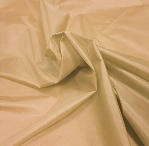 A-Express Beige 1x Metre Polyester Stoff Wasserdicht Planen-Stoff Draussen Material Zelt Flagge Meterware von A-Express