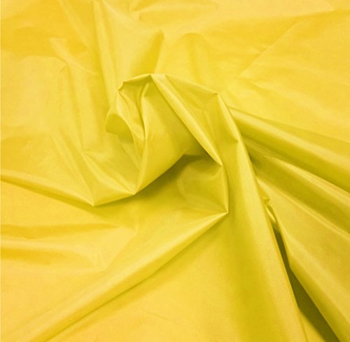 A-Express Gelb 1x Metre Polyester Stoff Wasserdicht Planen-Stoff Draussen Material Zelt Flagge Meterware von A-Express