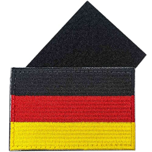 Deutschland Klett Patch - Hochwertiger Emblem - Aufnäher mit Deutschland Flagge - Ideal als Deutschland Patch, Deutschland Aufnäher und Deutschland Patch Klett (Flagge) von A TODA LECHE