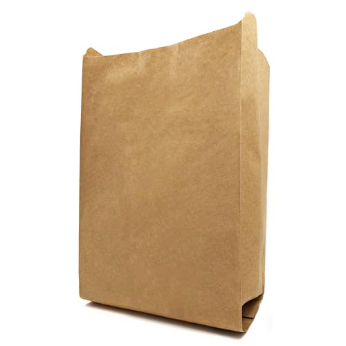 A&M Natural Living 25 x 25 Liter Papierbeutel für Lebensmittelabfälle, 100 % kompostierbar und biologisch abbaubar, nachhaltig, braun, EN13432 zertifiziert von A&M Natural Living