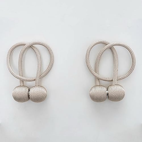 A.Monamour 2 Stück Magnetische Gardinen Vorhang Raffhalter Vorhanghalter Stark Magnete Schnallen Holdbacks Halter Haken Clip - beige A.Monamour 2 Stück Magnetische Gardinen Vorhang Raffhalter Vorhanghalter Stark Magnete Schnallen Holdbacks Halter Haken Clip - beige von A.Monamour