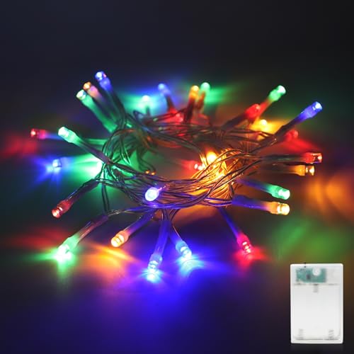 LED Lichterkette Batterie-30 LED Bunt Lichterketten mit 6H Timer, Lichterketten für Innen, Weihnachten, Schlafzimmer, Party, Hochzeit von A.bigwhale