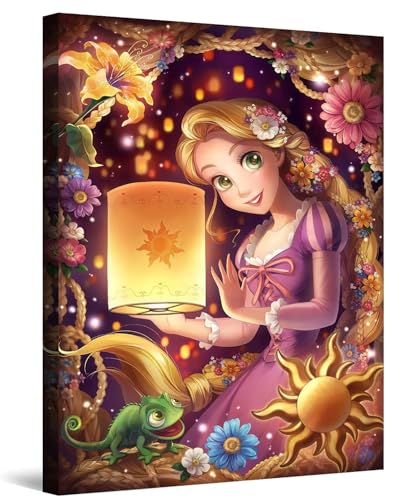 Diamond Painting Erwachsene Kinder mit Rahmen, 25x35cm Diamant Painting Anime Bilder, 5d Diy Leinwand Diamond-Painting Bastelset für Geschenke und Wandbilder Wohnzimmer von A98K