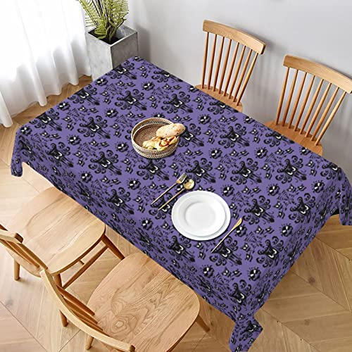 AABSTBFM Rechteckige Tischdecke 228 x 152 cm – Haunted Mansion bedruckt, waschbar, wasserdicht, knitterfrei, Tischdekoration von AABSTBFM