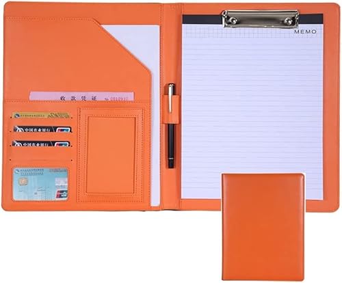 AADDFDD A4-Arbeitsmappe, Klemmbrett-Mappe, Padfolio-Organizer mit Klemmbrett in Briefgröße, A4, Portfolio, Ordner, Vorstellungsgespräche, Lebenslauf, Dokument zum Abheften und Organisieren von AADDFDD