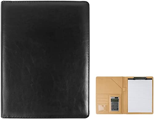 AADDFDD A4-Arbeitsmappe, Klemmbrett-Mappe, Portfolio-Ordner, Padfolio-Ordner, Business-Etui, Organizer-Tasche für Notizblock, Notizbuch, Lebenslauf, mit Klemmbrett für Geschäfts-Organizer, von AADDFDD