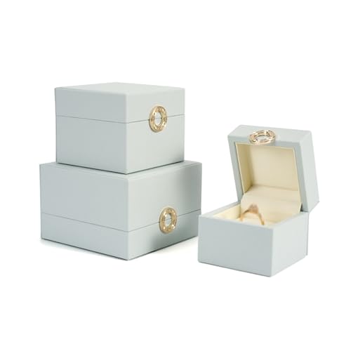 AADDFDD Schmuckkästchen, Anhänger Halskette Armband Verpackung Box Box Schmuck Lagerung Box Gold Schnalle Schmuck Box von AADDFDD