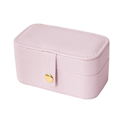 AADDFDD Schmuckkästchen, Schmuck Aufbewahrungsbox Ringe Anhänger Ohrring Box Reise tragbare PU Leder Geburtstag Hochzeit Geschenk-Box von AADDFDD