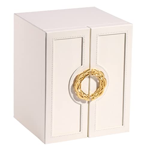 AADDFDD Schmuckkästchen, Schmuckschatulle Schmuckschatulle Luxus Leder Ring Ohrring Halskette Aufbewahrungsbox Haushalt 5-lagiger Schmuck Organizer von AADDFDD